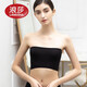 LangSha's new one-piece tube top, anti-exposure cover, inner bra wrap, ice silk bottoming, strapless underwear, girl's corset summer, ice silk upgraded version (with anti-slip silicone strip), one size fits all, black