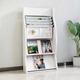 
Panxudou newspaper stand newspaper rack store shelf book and newspaper rack floor information rack wooden newspaper rack magazine rack storage rack newspaper clip 687# walnut color four newspaper clips