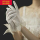 Bowgeyeon Bride style coréen blanc en dentelle fleur de fleur de garantie perle de perle élégante robe de mariée de style de style hepburn