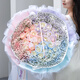 Huawang Flower Express Flower Gift Crushed Ice Blue Roses for Confession to Girlfriends and Lovers Birthday Gifts for Girls Delivered in the Same City Pure Desire Daughter 33 Roses (Spray Dyeing) |dy160