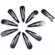Jiuviya Hair Clip Side Hair Clip 2024 Neues High-End-Kurzhaarbon ein-Line-Clip kleiner Clip-Kopfschmuck Jyfj0033 Black 5 Pakete