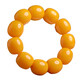 DL 1998 Fat Dong Lai's same style amber beeswax bracelet for men, natural old barrel beads, chicken oil, yellow raw stone, women's bracelet, raw ore, style six (men's barrel beads) 17*19