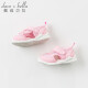 DAVE/BELLA new summer clothing for girls and children key shoes baby anti-kick sandals pink 160 (shoe inner length 16.0cm)