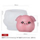 Zi Jiafu Cartoon tridimensionnel Dumplings Animal Festival Festival Silicone Moule maison mignon Pet Pippy Candy Bear Bear Jelly Ice Moule HJ-9859