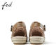 Fed Roman Sandals Summer Nouvelles chaussures pour femmes authentique en cuir rétro Retro Traité Sandales Hollow R0612-YAB718 BRORN 39