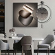 Xiaoxiao peinture horloge moderne Light Luxury restaurant peinture décorative avec horloge horloge haut de gamme horloge horloge salon canapé fond art table de table de table zp4867 + zp4873 [peinture géométrique d'horloge] peinture de 24 pouces 60 * 60 + horloge 60 * 60 cadre noir