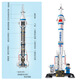 Space Shuttle Rocket Building Block Space Station Space Core Cabin Astronaut Assembly Model Boy Children's Day Toy Tianwen 1-4 figures 1098 particles