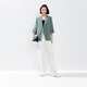 Evely Lightweight Suit 2024 Autumn High-end Design Temperament Commuting Casual Acetate Suit Jacket Women Green S 155/80A