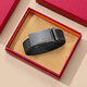 Jinlilai Men's Belt, Fashionable Cowing Belt Gift Box Business Casual Budgle Budle Bord Baille Cadeau pour papa