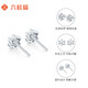 Liuguifu Jewelry PT950 Platinum Earrings Flowery Sparkling Platinum Stud Earrings for Women PT0200065 0.85g