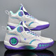 Zapatillas de baloncesto Phantom 3 Summer Mesh transpirable y anti -Slip Boy Sports Sports Adolescentes Prácticas Kobe Skekers 866 White and Purple - Moda de aire de malla Modelo 39 Presta atención para enviar calcetines de baloncesto pulseras