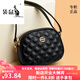 
Kangaroo Light Luxury Brand Genuine Leather Round Bag Women's 2023 New Fashion Summer Versatile Soft Leather One-Shoulder Crossbody Bag Three-layer Black