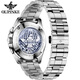
Oupinke (Oupinke) Switzerland certified watch top ten brands of green ghost watches for men fully automatic mechanical watches for luminous waterproof men's watches for men Oupinke-3271-Steel strip book black Free lettering Lifetime warranty