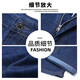 
Men's jeans men's loose straight pants wash elastic versatile casual pants men's trousers men's pants men 722 ice silk dark blue thin 33 (175/86A)