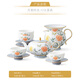 Yongfengyuan (auratic) Moon Time 12-piece tea set for home use light luxury high-end Chinese-style ceramic teapot gift box tea set 12-piece
