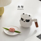 Thirty-year-old Panda tea mug with lid for men and women office filtered water cup creative ceramic tea water separation cup