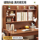 Konoha Whisper Massivholz Schreibtisch Bücherregal Integrated Study Desk Home Study Computer Schreibtisch Einfacher moderne Büro Schreibtisch Schlafzimmer Schreibtisch Weiß Single Tabelle 120*60*135 cm