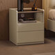 Lin's Home Italian-style smart bedside table rechargeable multi-functional bedside small storage rack bedroom Lin's Wood Industry RD2B regular style | floor-standing bedside table
