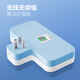 Bull socket converter plug wireless plug strip usb multi-function socket/one-turn multi-protection door/extension converter/suitable for bedroom and kitchen one-turn three-pin split control switch blue and white GN-98033