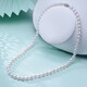 Tahitian Fangfei white freshwater pearl necklace, nearly round bright light 6-7mm fashion pearl bead chain bead string birthday gift