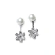 Tang genus tangshu daisy ear jewelry temperament flower back hanging pearl earrings female 202206E-13