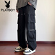 Playboy (PLAYBOY) autumn versatile casual pants men's loose waist pants sports work pants trousers men's handsome K723 beautiful card L