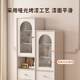 Bai Weitang französischer Sideboard im Cream-Stil gegen die Wand Modernes einfaches Wohnzimmer kleiner vertikaler Schrank Küchenschrank Aufbewahrung Sideboard Kleine Wohnung NT753 Multifunktions Bücherregal Lieferung und Installation