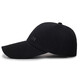 HJZH Hat Men's Spring and Summer Korean Baseball Cap Outdoor Extended Sun Protection Sun Hat Dome Casual Letter Fishing Black Adjustable