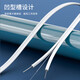 SAMZHE carrier-grade leather fiber optic butterfly indoor single-mode dual-core fiber optic home line 2-core 2-steel fiber optic cable white 50 meters FH22-50B