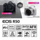 Canon [bis zu 24 Perioden interessant-frei] EOS R50 Micro-Einzelkamera ist kompakt und tragbar. Vlog -Aufnahme täglicher Rekord. 4K Video. R50 18-45 ausgepackte Maschine + E17 Originalbatterie. Schwarz. Paket ein grundlegendes Paket. 64G -Karte + 699 Batteriegeschenkpaket.