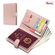 
VANLEMN Denmark Anti-theft Scanning Study Abroad Travel Passport Bag Card Bag Multi-function Storage Certificate Bag Passport Clip Women's Wallet Light Gray