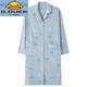 G.Duckkids-sensorische Pure Cotton-Haft-Kleidung Stillende Nachthemd Frühlings- und Sommerdünnstil postpartale Mutter-Pyjama für schwangere Frauen am11932 m