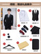 FANQI 18-year-old adolescent high school student adult dress suit boy suit suit suit men's professional formal college two-button 1578 black suit + shirt + trousers + tie + hanger 185/2XL 160-170Jin Jin equals 0.5 kg