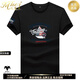 Mhef auténtica camiseta de manga corta de manga de hombres para hombres impresión de algodón de algodón de algodón moderno camiseta media manga de algodón de moda