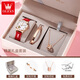 Swisss Swisss Swiss Swiss Watch Watch Женские полностью автоматические механические часы модные водонепроницаемые национальные часы для подруги 6636 Red Skin White Face [Подарочная коробка]
