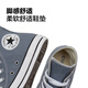 Converse Official All Star Männer und Frauen High-Top-Leinwand Schuhe Silber creme grau grau grau grau A02786C A02786C 41