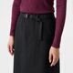 MUJI Women's Mercerized Twill Narrow Skirt Long Skirt Women's Autumn Skirt BEY02C4A Black S (155/62A)