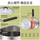 Lingfeng (LINKFAIR) milk pot stainless steel baby food pot uncoated noodle cooking pot snow pan small soup pot gas induction cooker universal 304 milk pot 18cm