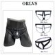 New spot men's thongs sexy sexy youth double underwear men black L picture price M white