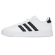 Adidas official website men's shoes new trendy classic low top sneakers wear-resistant breathable casual white shoes wear-resistant skateboard shoes 9195-white leather 42