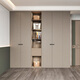 Sophia Wardrobe Light luxury skin-feel EB board whole house customization Master bedroom furniture wardrobe combination cabinet four-door overall large wardrobe Yuan/square meter