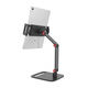Jianyue Tablet Stand Computer Display Desktop Desktop Support Stand iPad Clamp Base Mobile Live Broadcast Multifunctional Single-Arm Model Mobile Phone Stand with Fill Light