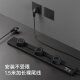 国际电工轨道插座滑轨滑动明装带插头线可移动挂壁式接线板双向接线免打孔 40厘米+3个五孔+1.5米线