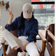 Larren Paul Polo Hut Männer und Frauen gebogene Rand Weiche Top Baseball Mütze Trendy Khaki Vielseitige Sonne Baseball Cap Polo Baseball Cap - Navy Blue M [54-60 cm]