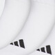 阿迪达斯（adidas）男袜女袜2024冬季新款舒适休闲透气运动袜JN4866 白色|JN4867 M