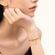 Gold Xiaoxiu Gold Bracelet Women's Football Gold 999 Fuman Lotus Bracelet Six-Phase Flower Transport Beads Ancient Method Inheritance Wedding Gifts 10g, Fuman Lotus Bracelet [More Refund and Refill]