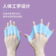 RINDU swimming fins equipment adult and children's diving and snorkeling gloves breaststroke freestyle auxiliary training device light blue pair [L size] Men's only