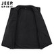 JEEP SPIRIT Jeep vest men's jacket men's spring and autumn velvet outdoor casual sleeveless vest top men's khaki 2XL