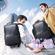 Bopai Backpack for Men, Business 15,6 pouces Sac d'ordinateur décontracté Business School Sac Canvas Travel Corée Version coréenne