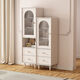 Bai Weitang französischer Sideboard im Cream-Stil gegen die Wand Modernes einfaches Wohnzimmer kleiner vertikaler Schrank Küchenschrank Aufbewahrung Sideboard Kleine Wohnung NT753 Multifunktions Bücherregal Lieferung und Installation